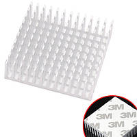 Клейкий радиатор 40х40х11мм алюминиевый