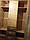 Тридверна відкривна шафа з 3 ящиками Бриз ШП-5 Дуб сонома + трюфель 150х52х210 см Еверест, фото 7