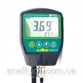 РН-метр для твердих продуктів сирних EZODO MP-103S з виносним електродом GS44 і термодатчиком