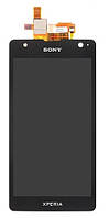 Дисплей с сенсорным экраном Sony LT29i (Xperia TX) черный с рамкой