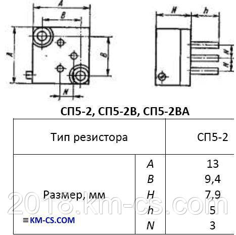 Підлаштування Резистор (Trimmer) СП5-2-1Вт-680 Ом-5%