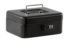 Кеш-бокс YFC-20C / Бокс для грошей Buromax, 20см, матовий, чорний (BM.0400)