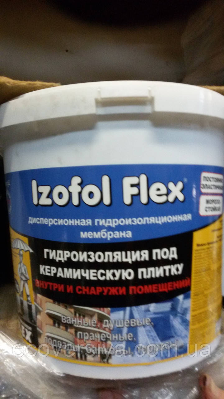 Мастика гидроизоляционная под плитку Izofol Flex (Изофоль Флекс) - фото 3 - id-p297762542