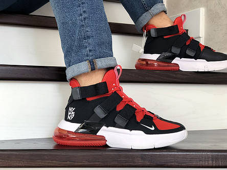 Модні чоловічі кросівки Nike Air Force 270,чорні з червоним, фото 2