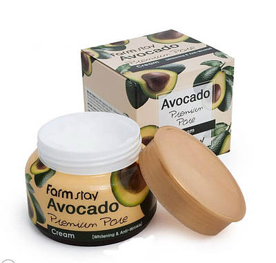 Освітлювальний ліфтинг-крем для обличчя з екстрактом авокадо FarmStay Avocado Premium Pore Cream 100 мл