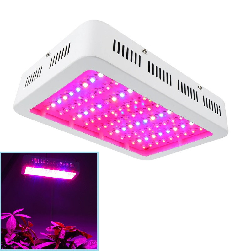 Фітолампа фітопанель для рослин, повний спектр 80/300Вт 100LED охолодження
