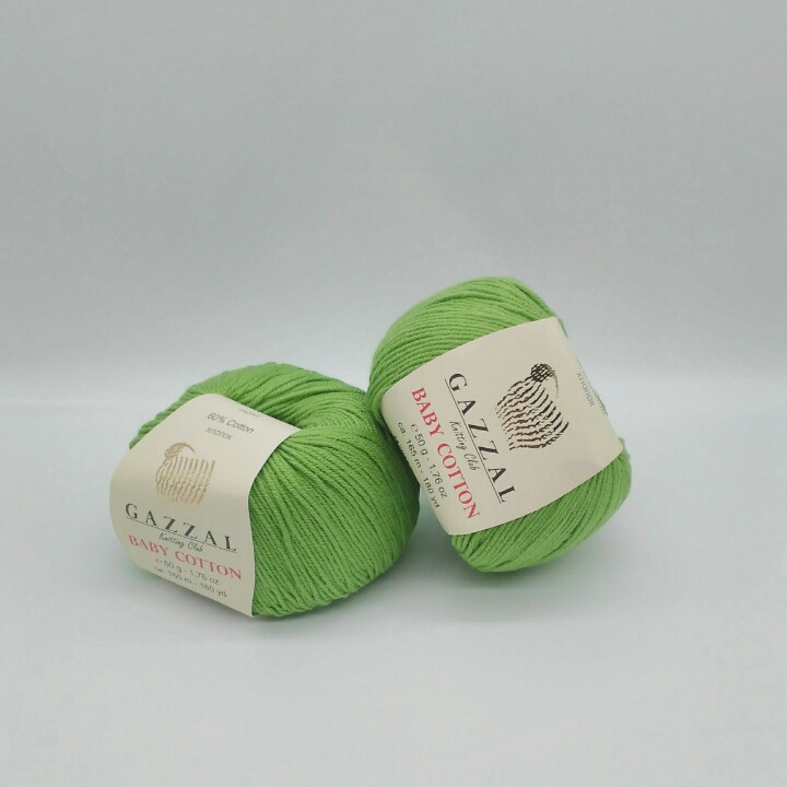 Gazzal Baby Cotton цвет светло зеленый 3448 - фото 1 - id-p1108176021