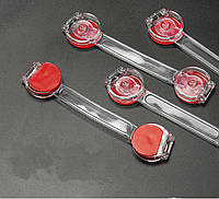 Прозорий замок Захист для дітей на меблі, замок від дітей, дитяча безпека 15 см