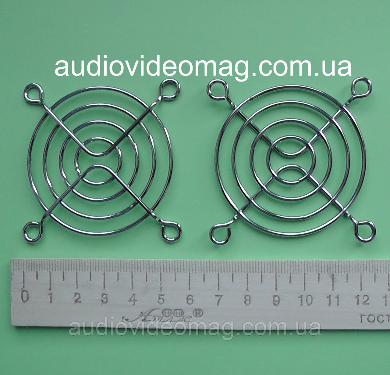 Решітка захисна для вентиляторів (кулерів) 60х60 мм, металева, фото 1