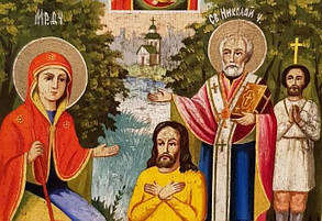 Ікона Явленіє Тихвінської Богородиці Георгію Паламарю 19 ст. Бесідна, фото 4