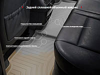 Коврики в салон Audi A6, S6 (C7) 2012 - 2018 / A7, S7 (4GA, 4GF) 2012 - 2018 серые, резиновые (WeatherTech) -