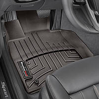 Коврики в салон Bmw 5 (F30, G90) 2017 - 2019 какао, Tri-Extruded (WeatherTech) - передний ряд