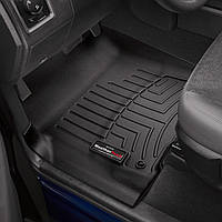 Килимки в салон Dodge Ram 1500 IV Quad Cab 2013 — 2018 чорні, Tri-Extruded (WeatherTech) — передній ряд