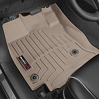 Килимки в салон Toyota Venza (рестайлінг) 2012 — бежеві, Tri-Extruded (WeatherTech) — передній ряд