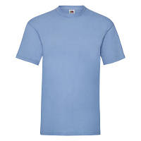 Бавовняна молодіжна футболка блакитного кольору під принт