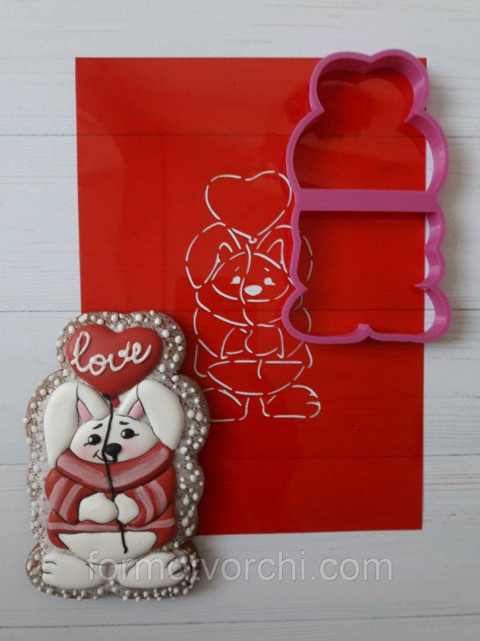 3D-формочки-вирубки для пряників "Зайчик 65"