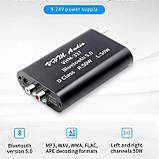 Підсилювач звуку VHM337 TPA3116 50W X2 Bluetooth 5.0 AUX USB плеєр MINI Бездротовий аудіо 2.0 Стерео 12-24в, фото 5