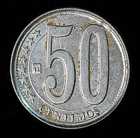 Монета Венесуели 50 сентмо 2007 р.