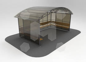 Курильний павільйон 5х3 м / Курильні павільйони (курилка) / місце для куріння альтанка