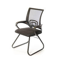 Кресло офисное Тито CF black сиденье ткань черная спинка сетка черная (АКЛАС-ТМ)
