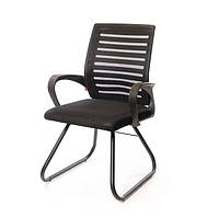 Кресло офисное Фиджи CF black сиденье ткань черная спинка сетка черная (АКЛАС-ТМ)