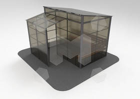 Закритий павільйон для куріння 3x2 м / Курилка, альтанка для куріння