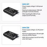 Підсилювач  VHM338 TPA3116 100W X2 Bluetooth 5.0 AUX USB плеєр MINI Бездротовий аудіо 2.0 Стерео 12-24в, фото 2