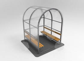 Курильний павільйон 1,86 х 2 м / Курилка, альтанка для куріння