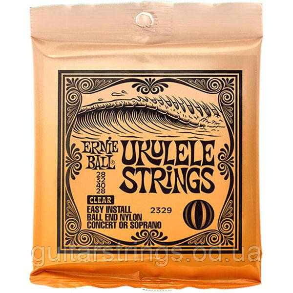 Струны Ernie Ball 2329 Clear Ball End Nylon Concert or Soprano Ukulele