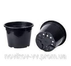Горщик круглий пластик Польща 1,5л 15*12