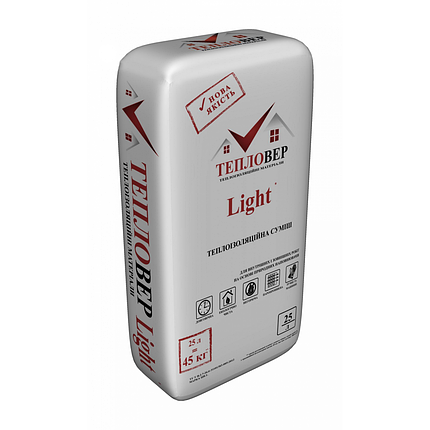Bauwer Light Штукатурка " Тепловер Light 7 кг (25 л), фото 2