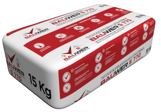 Bauwer S 770 Шпаклевка Тепловер 15 кг