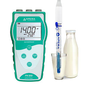 Портативний рн-метр PH850-DP для молочних продуктів (молоко, вершки, йогурт) і рідких харчових продуктів, фото 2