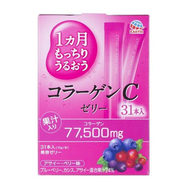 Earth Biochemical Collagen C Jelly Колаген желе з вітаміном С, 31 шт по 10 г. До 11/2026