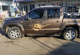 Вітровики, дефлектори вікон Volkswagen Amarok 2010- (HIC/Тайвань), фото 4
