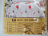 Сатинова постільна білизна полуторна ELWAY 5039 «Маки», фото 3