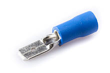 Клемa ножова штекер 4,8 мм. синя (100 шт.)