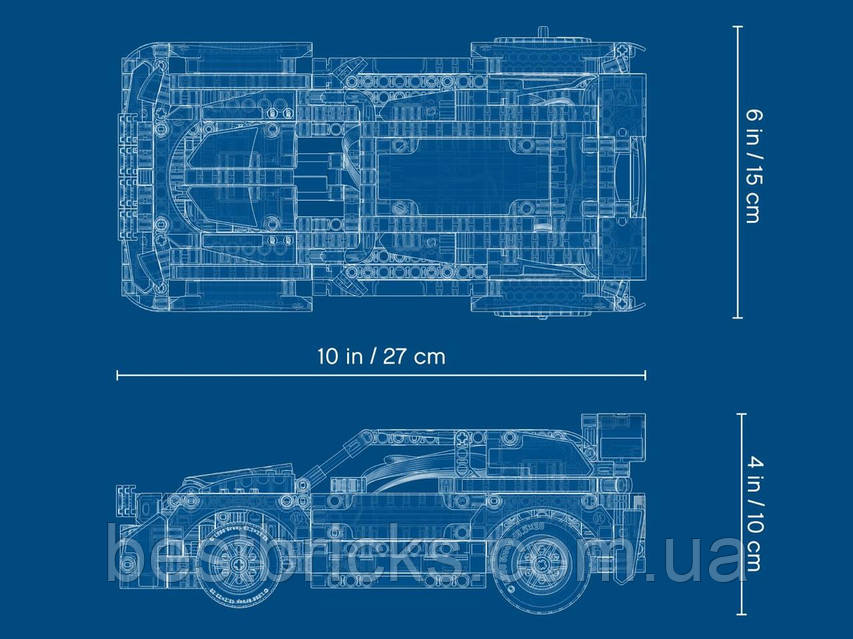 Lego Technic Гоночний автомобіль Top Gear на управління 42109