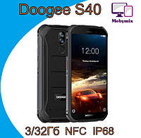 Защищеныый смартфон Doogee S40, 3/32 Гб, 4650мАч, поддержка Nfc, 4g, IP68
