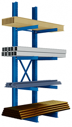 Консольні стелажі. Стелажі для складу бу Консольний стелаж бу. Складаний стелаж бу