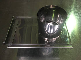 Шибер неіржавіюча сталь 0,5 мм, Ф125 мм. димохід , вентиляція.