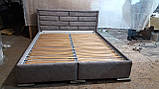 Ліжко з м'яким узголів'ям з сегментированых панелей., фото 2