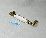 Меблева ручка  кераміка Gamet UP21- 0096-G00AB MLK-0, фото 2