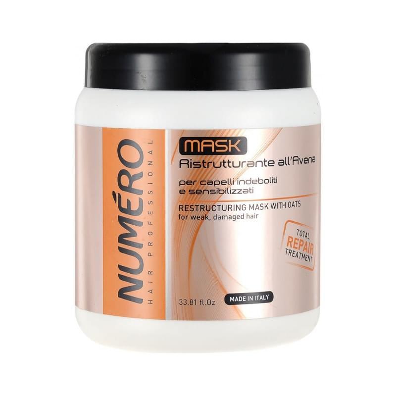 Відновлювальна маска для волосся з екстрактом вівса Brelil Numero Repair 1000 мл., фото 1