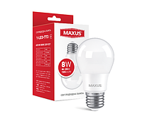 Лампа светодиодная MAXUS 1-LED-773 A55 8W 3000K 220V E27