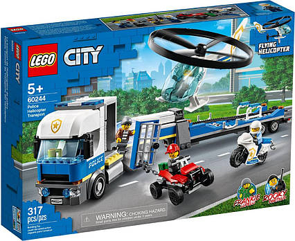 Lego City поліцайський гелікоптерний транспорт 60244
