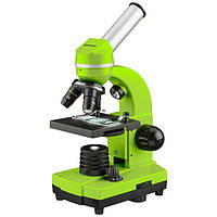 Мікроскоп навчальний біологічний для студентів Bresser Biolux SEL40x-1600xGreen (смартфон-адаптер) (Німеччина)