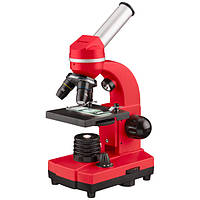 Мікроскоп навчальний біологічний для студентів Bresser Biolux SEL 40x-1600x Red (смартфон-адаптер) (Німеччина)