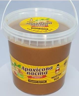 Арахісова паста Master Bob - Sweet Peanut Butter Класична солодка (1000 грамів)