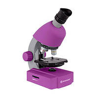 Мікроскоп навчальний для дитини дітей Bresser Junior 40x-640x Purple (Німеччина)